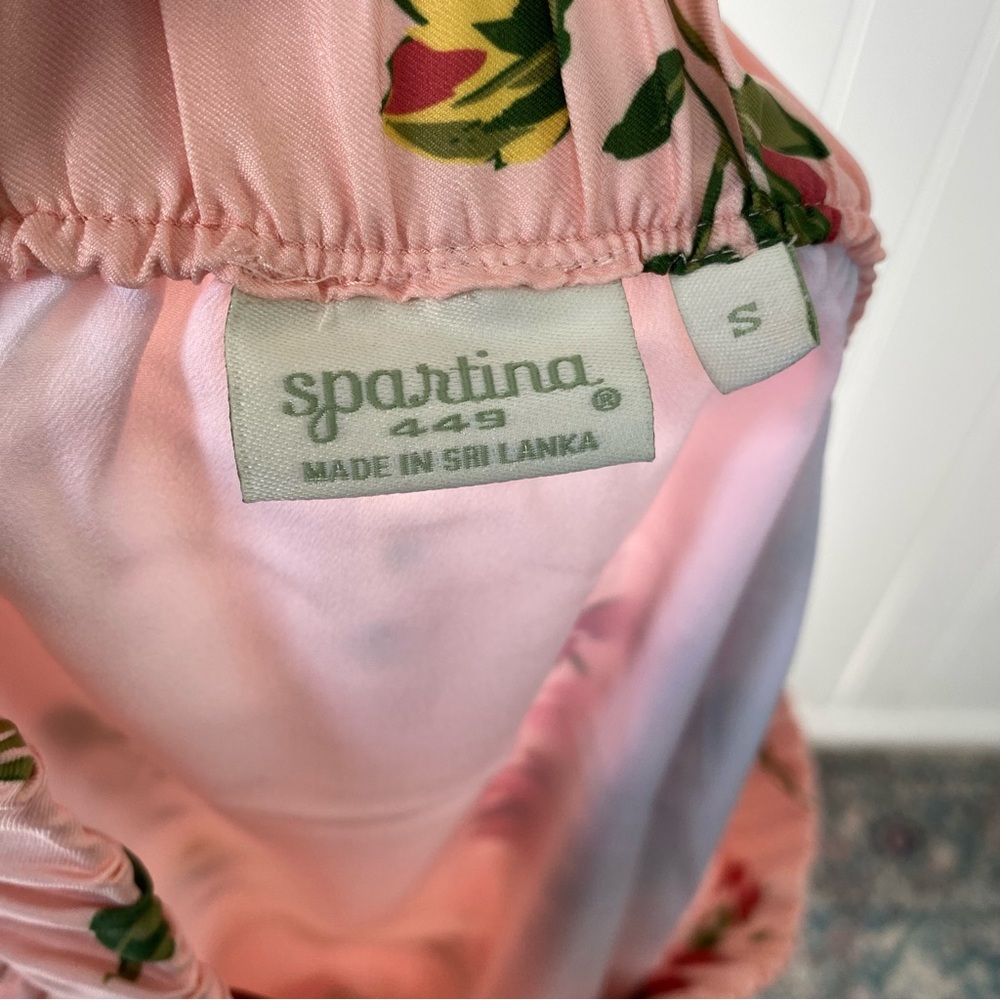 Spartina 449 Pink Floral Pleated Midi Skirt - Picture 11 of 11